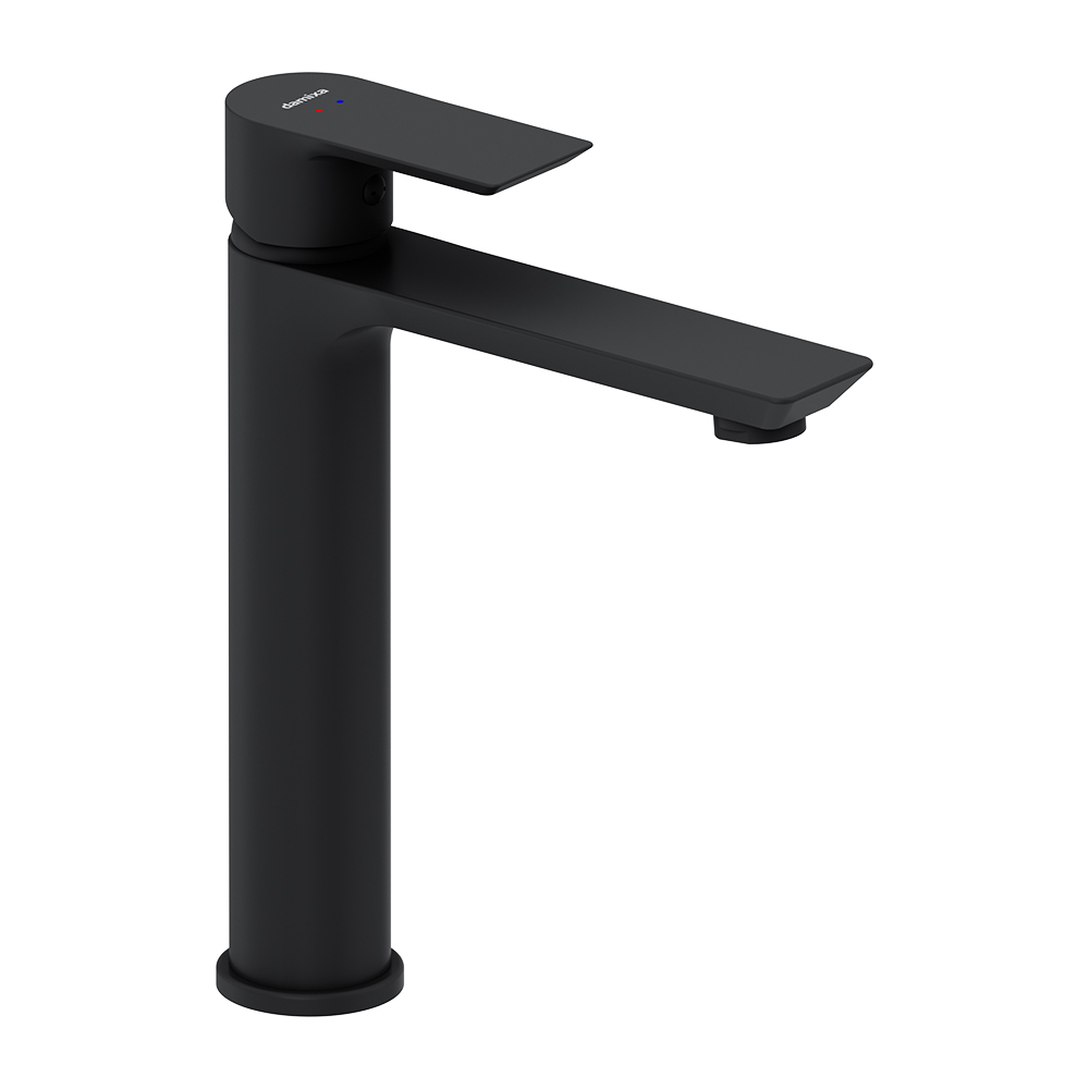 original-9313.jpg Смеситель для раковины высокий Damixa Apollo черный однорычажный (470250300) — изображение 1