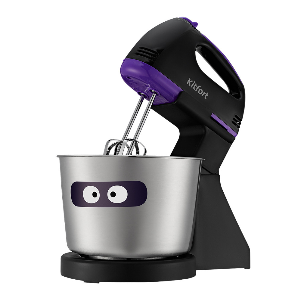 original-942.jpg Миксер Kitfort КТ-3412 100 Вт 2 л черный/фиолетовый — изображение 1