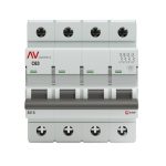 Автоматический выключатель модульный EKF Averes AV-6 4Р 63А тип C 6 кА 400 В (mcb6-4-63C-av)