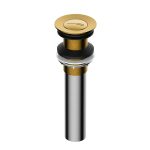 Донный клапан WasserKraft клик-клак 1 1/2 золото (A252)