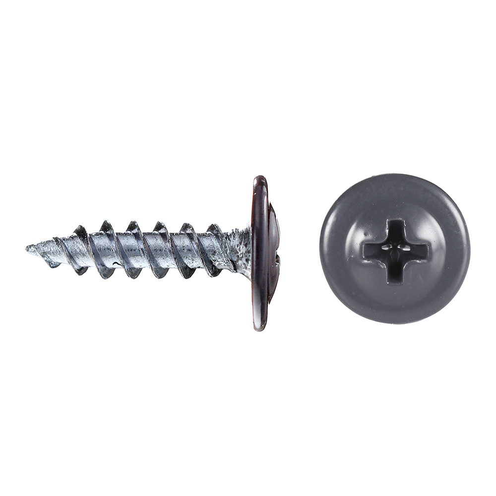 original-9520.jpg Саморезы клопы 16x4,2 мм Daxmer (200 шт.) серый RAL 7024 — изображение 1