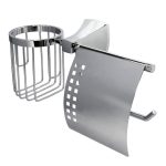 Держатель для туалетной бумаги WasserKraft Wern с крышкой металл/пластик хром (K-2559)