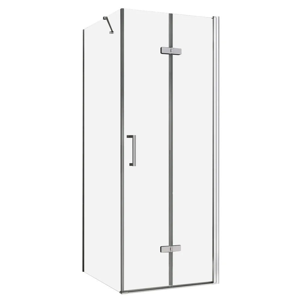 original-9570.jpg Душевой уголок Abber Zart хром 90х80х195 см прямоугольник стекло прозрачное 6 мм (AG08090P-S81) — изображение 1