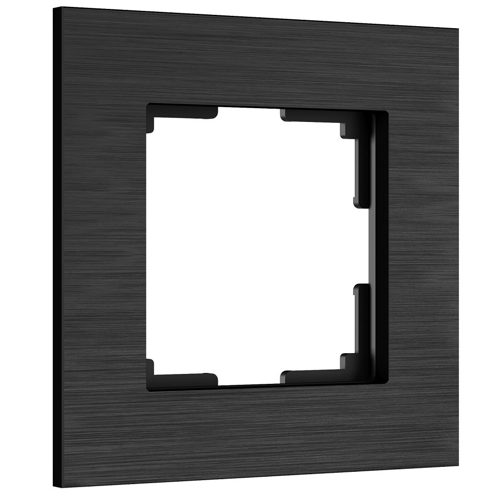 original-9654.jpg Рамка Werkel AluMax одноместная алюминий черный (a066329) — изображение 1