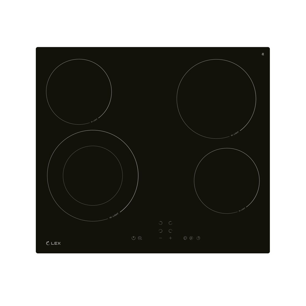 original-9717.jpg Варочная панель электрическая Lex EVH 641A BL 4 конфорки черная — изображение 1