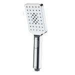 Лейка для душа WasserKraft 70х255 мм 3 режима без шланга пластик хром (A126)