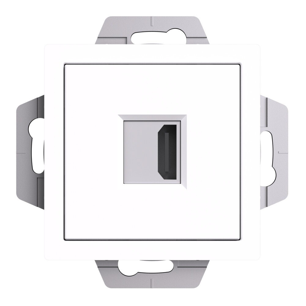 original-9809.jpg Розетка HDMI Systeme Electric AtlasDesign встраиваемая белая (ATN000180) — изображение 1