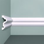 Молдинг из экополимера ударопрочный 70х25х2000 мм под покраску Bello Deco XPS M 24 белый