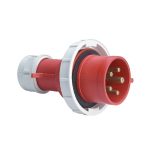 Вилка силовая прямая переносная EKF PROxima с заземлением 3Р+РЕ+N 16 А 380 В IP67 красная (ps-0152-16-380)