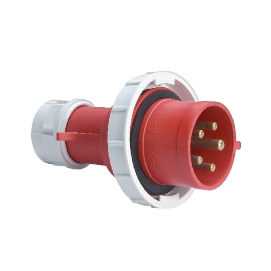 original-9869.jpg Вилка силовая прямая переносная EKF PROxima с заземлением 3Р+РЕ+N 16 А 380 В IP67 красная (ps-0152-16-380) — изображение 1