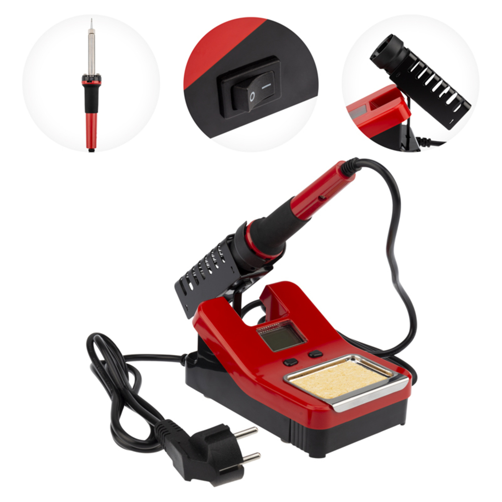 original-9871.jpg Паяльная станция Rexant R8906 48 Вт 230 В 160-480 градусов с цифровым управлением (12-0150) — изображение 1