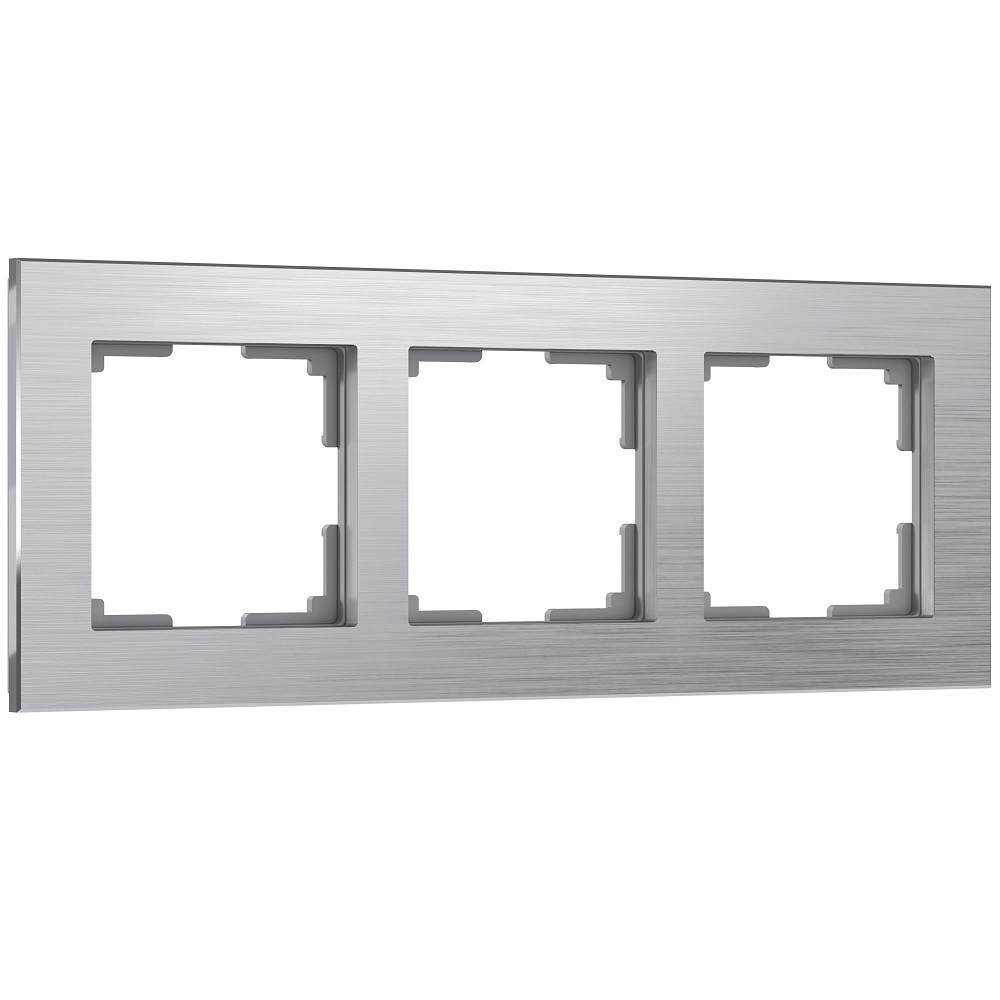 original-9873.jpg Рамка Werkel Aluminium трехместная алюминий (a050950) — изображение 1