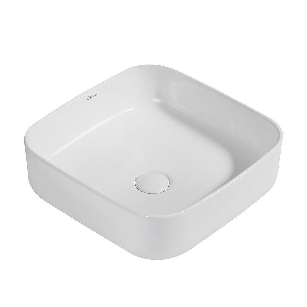 original-9906.jpg Раковина Abber Rechteck 39 см накладная белая (AC2211) — изображение 1