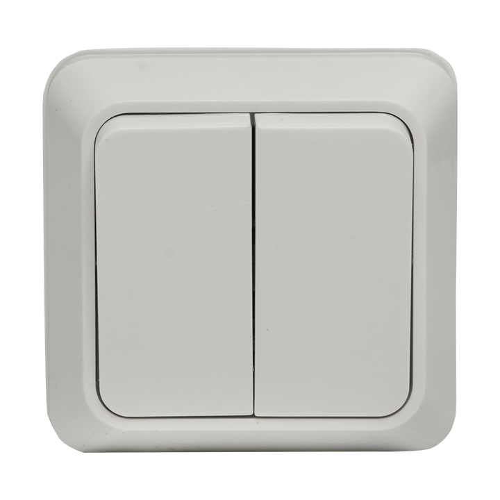 original-9951.jpg Выключатель EKF Рим двухклавишный накладной белый (ENV10-023-10) — изображение 1