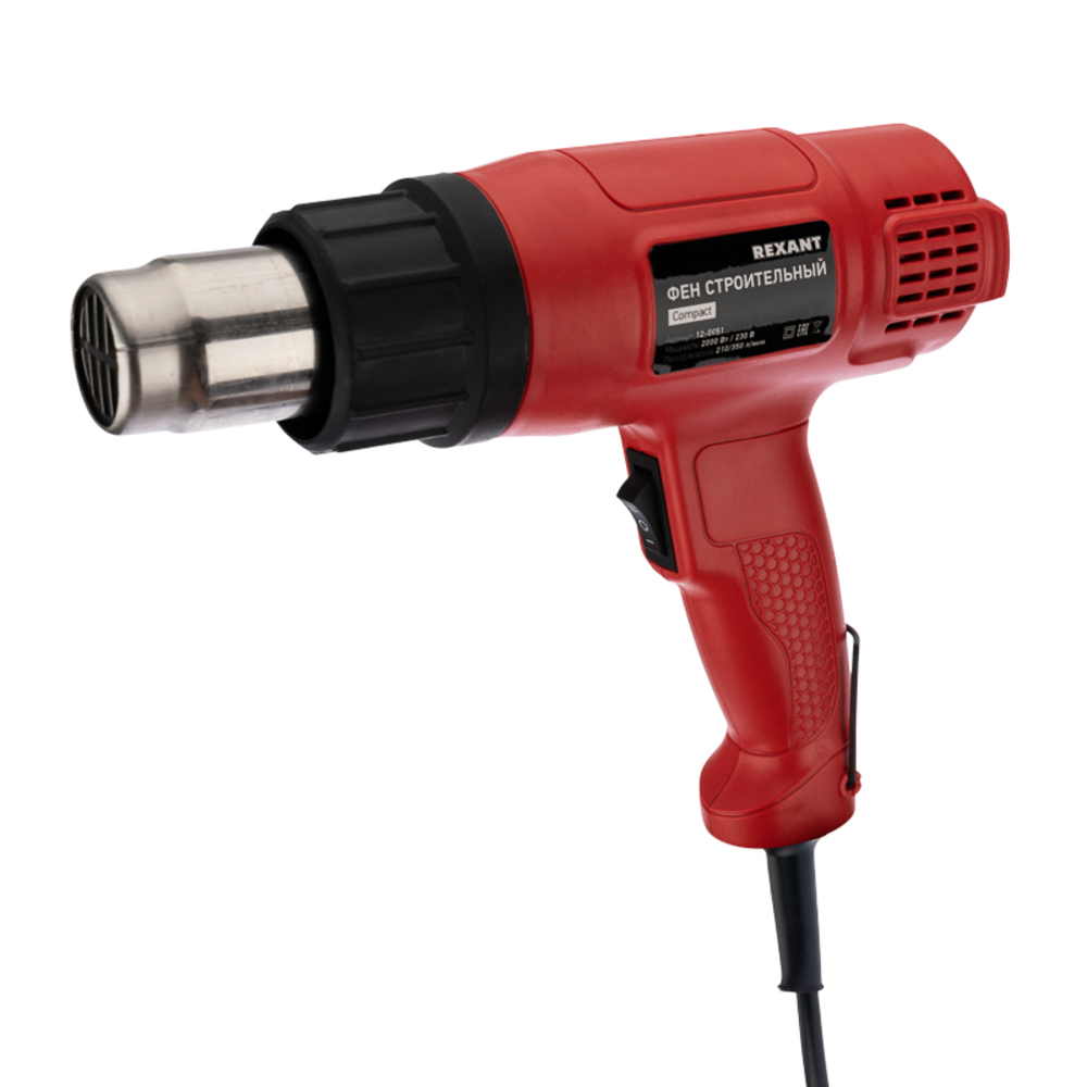 original-9960.jpg Фен строительный электрический Rexant Compact 1800 Вт (12-0051) — изображение 1